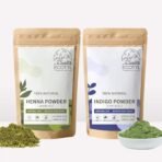 Ecotyl Hair Colour Combo - Henna Powder and Indigo Powder | Natural Hair Dye | 100g Each - Fast UK Delivery