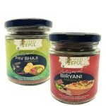 Rooted Peepul Artisanal Biryani Masala & Artisanal Pav Bhaji Masala Combo| Less Chilli More Spice (75g X 2) - Fast UK Delivery