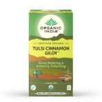 ORGANIC INDIA Tulsi Cinnamon Giloy 25 Tea Bags (Pack of 3) - Fast UK Delivery