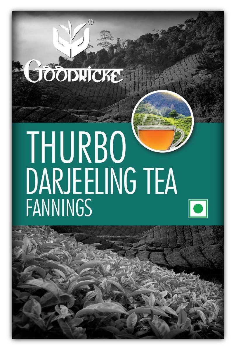 uk81MefI4k5fL-1.jpg GOODRICKE Thurbo Fanning Darjeeling Tea - 250 gm (Pack of 1) | Single Estate Whole Leaf Tea | 100% Pure & Original Loose Leaves Chai | Premium Black Tea with Long Lasting Taste and Aroma - Fast UK Delivery - Image 1