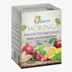 Grenera Moringa Assorted Infusion Tea 20 Bags | Caffeine Free, Staple Free, Made with Organically Grown Moringa Leaf - Fast UK Delivery