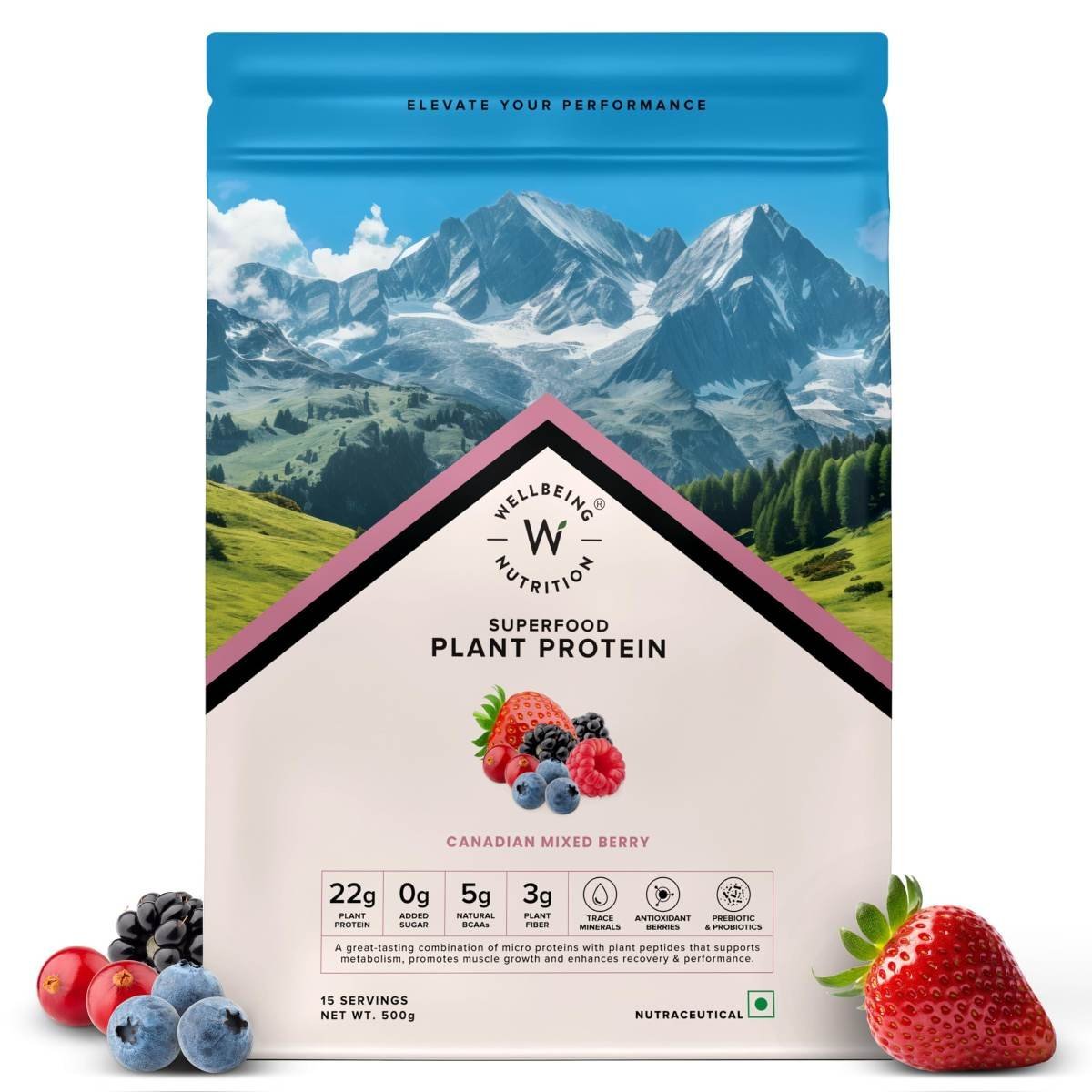 uk81Nom5dsDbL-1.jpg Wellbeing Nutrition Organic Vegan Plant Protein Isolate Powder | 22g Protein, 5g BCAA - Image 1