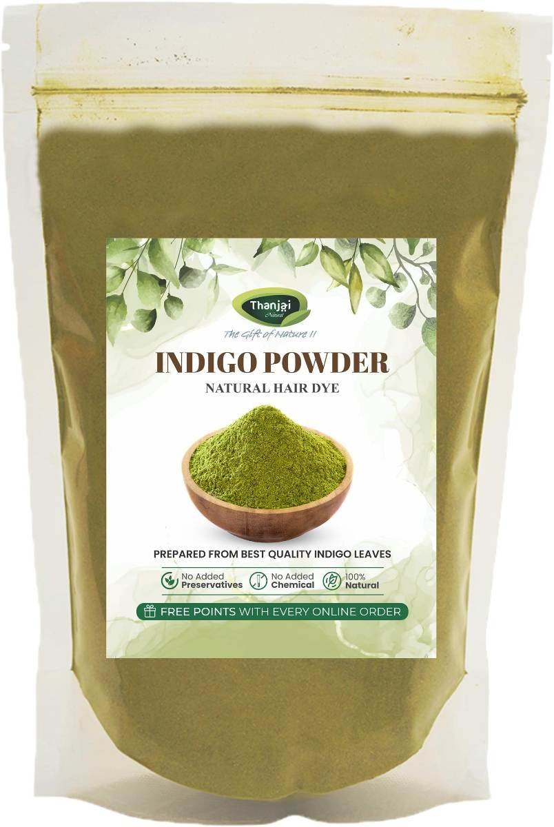 uk81OtMwixDJL-1.jpg Thanjai Natural Indigo Powder for black hair (500 Grams) - Fast UK Delivery - Image 1