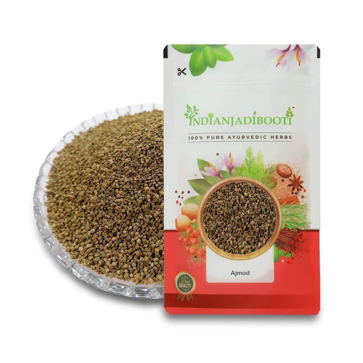 uk81PfngGWdCL-1-1.jpg IndianJadiBooti Ajmod Apium Graveolens Celery Seeds, 100 Grams Pack - Image 1