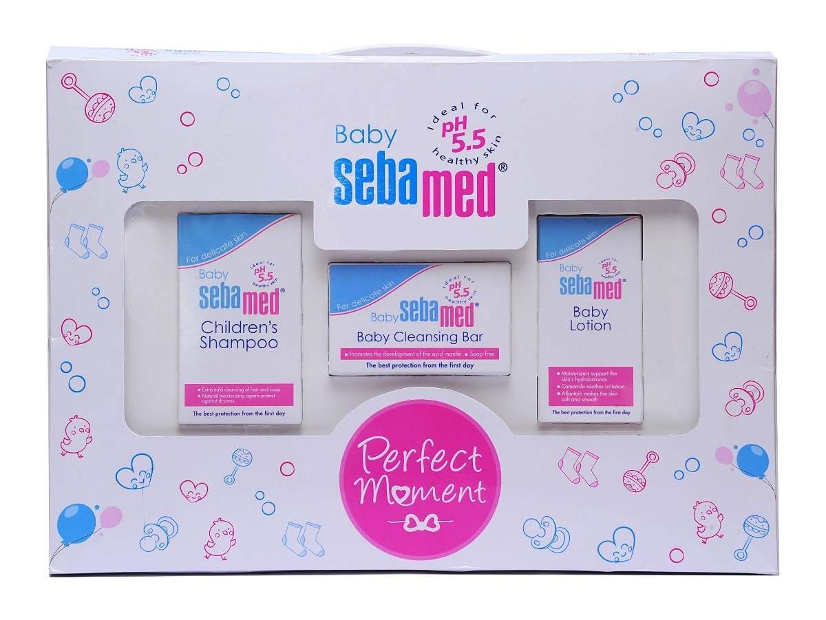 uk81R-VS0TmXL-1-1.jpg Sebamed Baby Gift Pack|Perfect Moments Gift Pack|pH 5.5|Ideal for Newborn gifting - Fast UK Delivery - Image 1
