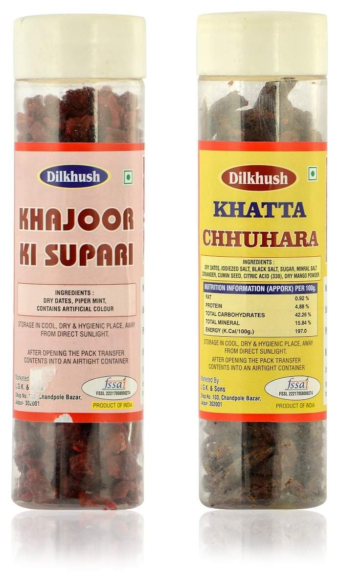 uk81RE1xjaoL-1.jpg Dilkhush Khajoor Ki Supari and Khatta Chhuhara, 300 g (Combo of 2) - Fast UK Delivery - Image 1