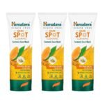 Himalaya Dark Spot Clearing Turmeric Face Wash | Reduce dark spots in 7 days | Organically sourced & Cold-pressed turmeric | 100ml (Pack of 3) - Fast UK Delivery