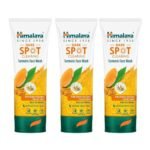 Himalaya Dark Spot Clearing Turmeric Face Wash | Reduce dark spots in 7 days | Organically sourced & Cold-pressed turmeric | 100ml (Pack of 3) - Fast UK Delivery