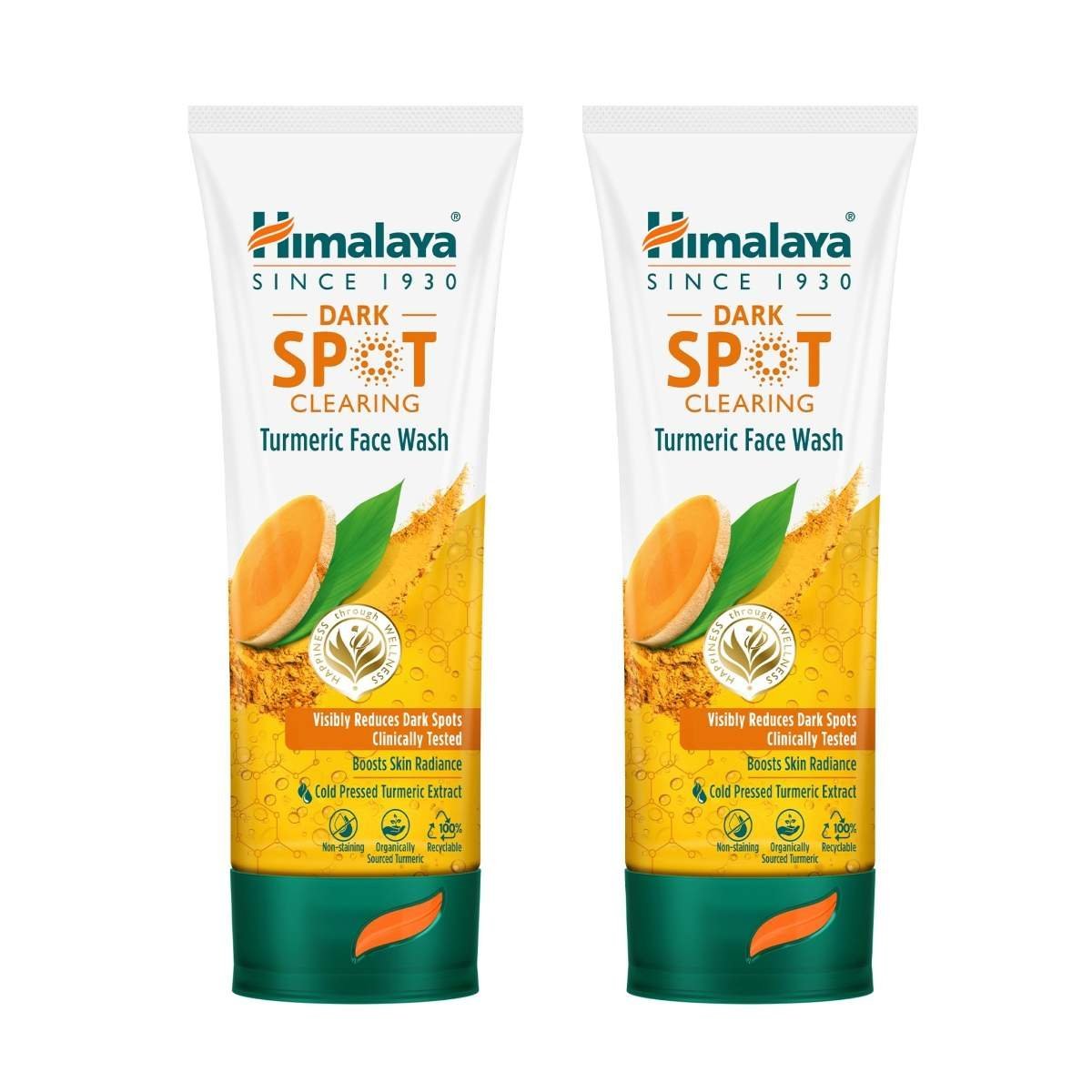 uk81SmixuAyYL-1-1.jpg Himalaya Dark Spot Clearing Turmeric Face Wash | Reduce dark spots in 7 days | Organically sourced & Cold-pressed turmeric | 100ml (Pack of 2) - Fast UK Delivery - Image 1