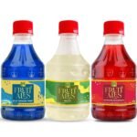 Dhampure Speciality Assorted Mocktail Syrup Mixer - Blue Curacao, Mojito & Grenadine Pomegranate Flavouring Syrup - 900Ml (3 X 300Ml) | Makes 12-15 Drinks Per Bottle - Fast UK Delivery
