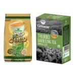 GOODRICKE Combo Pack - Thurbo Darjeeling & Supercup Gold Tea - 250gm each (Pack Of 2) | 100% Pure & Original Single Estate Whole Leaf Tea | Premium Assam & Darjeeling Loose Tea Leaves With Rich Taste - Fast UK Delivery