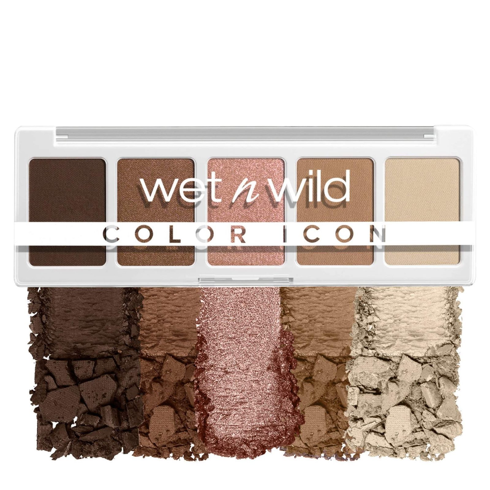 uk81UWjMMzGAL-1-1.jpg Wet n Wild Color Icon Eyeshadow Makeup 5 Pan Palette, Matte, Shimmer, Metallic, Long Wearing, Rich Buttery Pigment, Cruelty Free - Walking On Eggshells - 6gms - Fast UK Delivery - Image 1