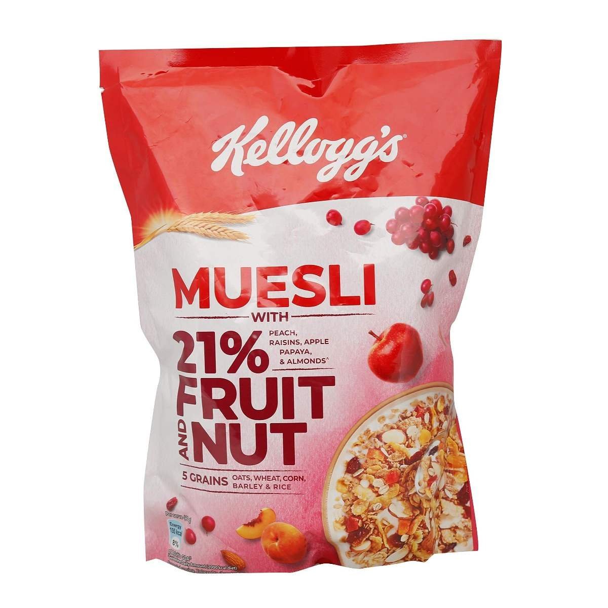 uk81VSBrGlwrL-1-1.jpg Kellogg's Muesli - 21% Fruit & Nut, 500g - Fast UK Delivery - Image 1