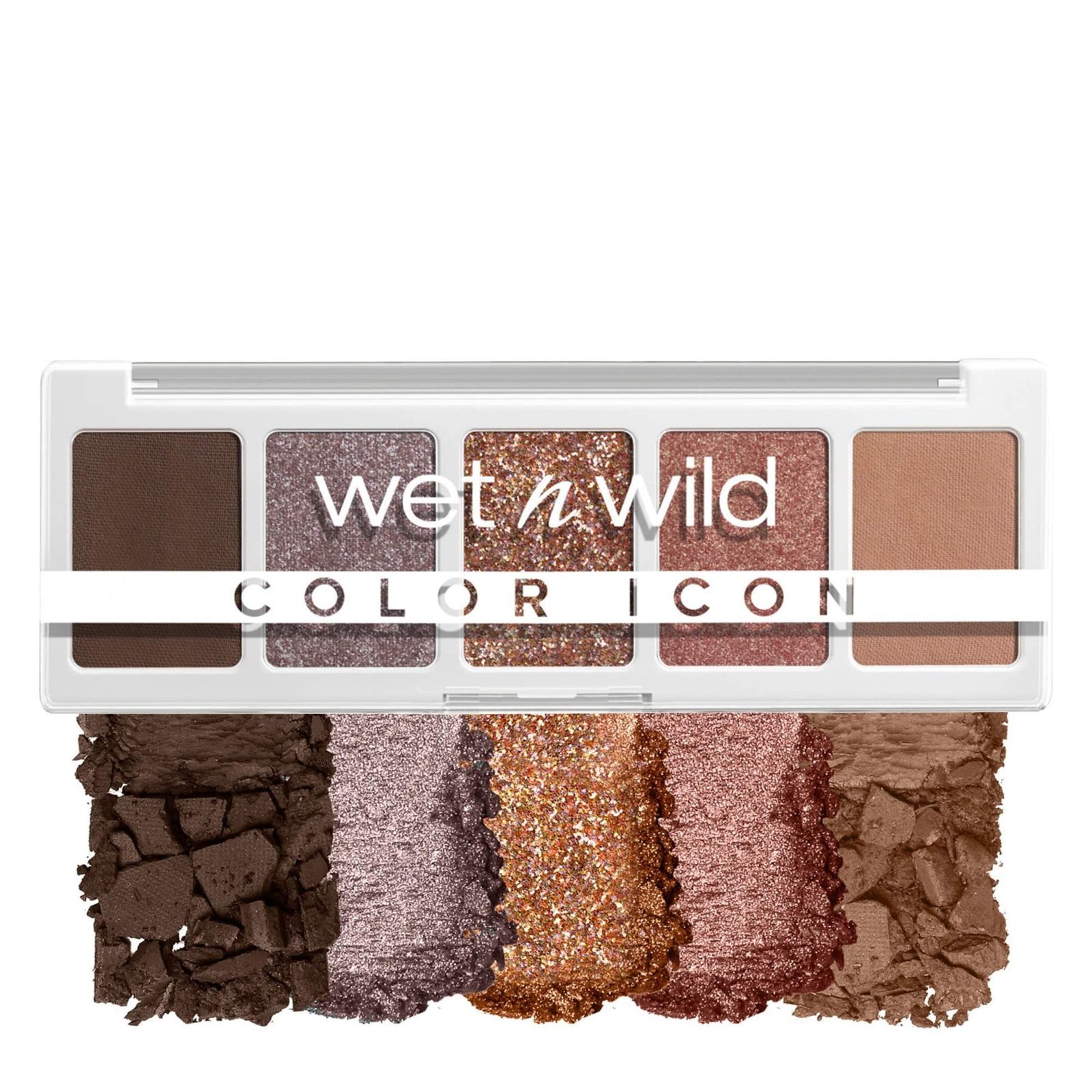 uk81W1-nrvdFL-1-1.jpg Wet n Wild Color Icon 5-Pan Palette-Camo-Flaunt, Eyeshadow Palette, 5 Richly Pigmented Colors for Everyday Makeup, Long-Lasting and Easy to Blend Formula, Camo-Flaunt Matte Finish - Fast UK Delivery - Image 1