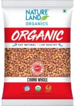Natureland Organics Chana whole 1 Kg - Organic Healthy Pulses - Fast UK Delivery