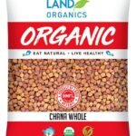 Natureland Organics Chana whole 1 Kg - Organic Healthy Pulses - Fast UK Delivery