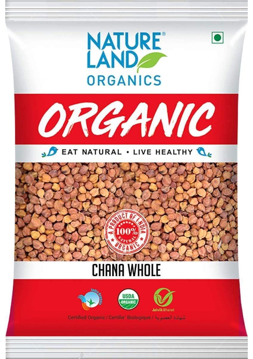 uk81XbMgbQ94L-1.jpg Natureland Organics Chana whole 1 Kg - Organic Healthy Pulses - Fast UK Delivery - Image 1