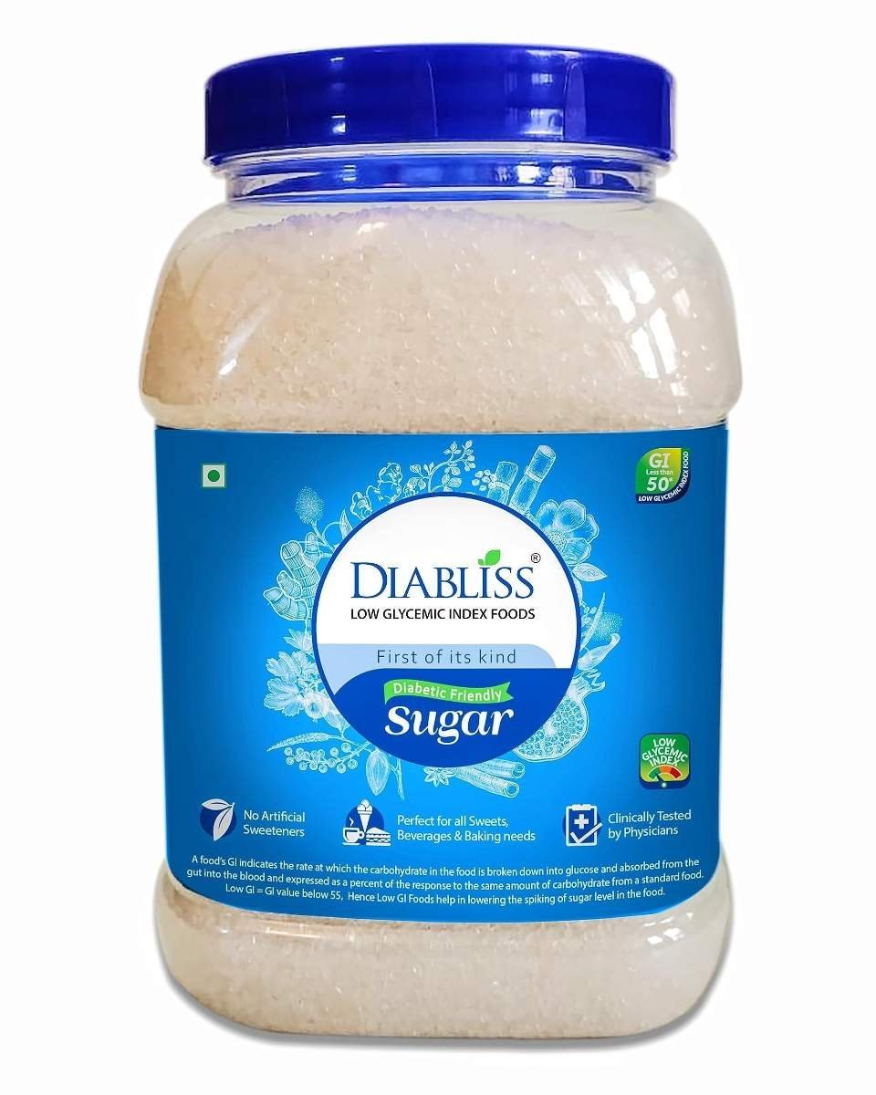 uk81Yu3k4sSIL-1-1.jpg Diabliss Diabetic Friendly Herbal Cane Sugar,No Chemicals & Artificial Sweeteners,Low Glycemic Index(GI) Diet-Clinically Tested Healthy Natural Substitute For Diabetes/Blood Glucose Management,1Kg Jar - Image 1
