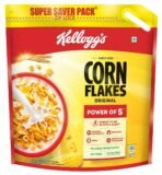 Kellogg's Corn Flakes Original 1.2kg | Power of 5: Energy, Protein, Iron, IMMUNO NUTRIENTS, Vitamins B1, B2, B3 & C| Corn Flakes, Breakfast Cereal - Fast UK Delivery