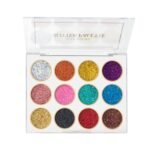 MARS 12 Shade Ultra Pigmented Glitter High Shine Shimmery Eyeshadow Palette 12 g (Shade-01) | Long wearing and Easily Blendable Eye makeup Palette (Multicolor) - Fast UK Delivery