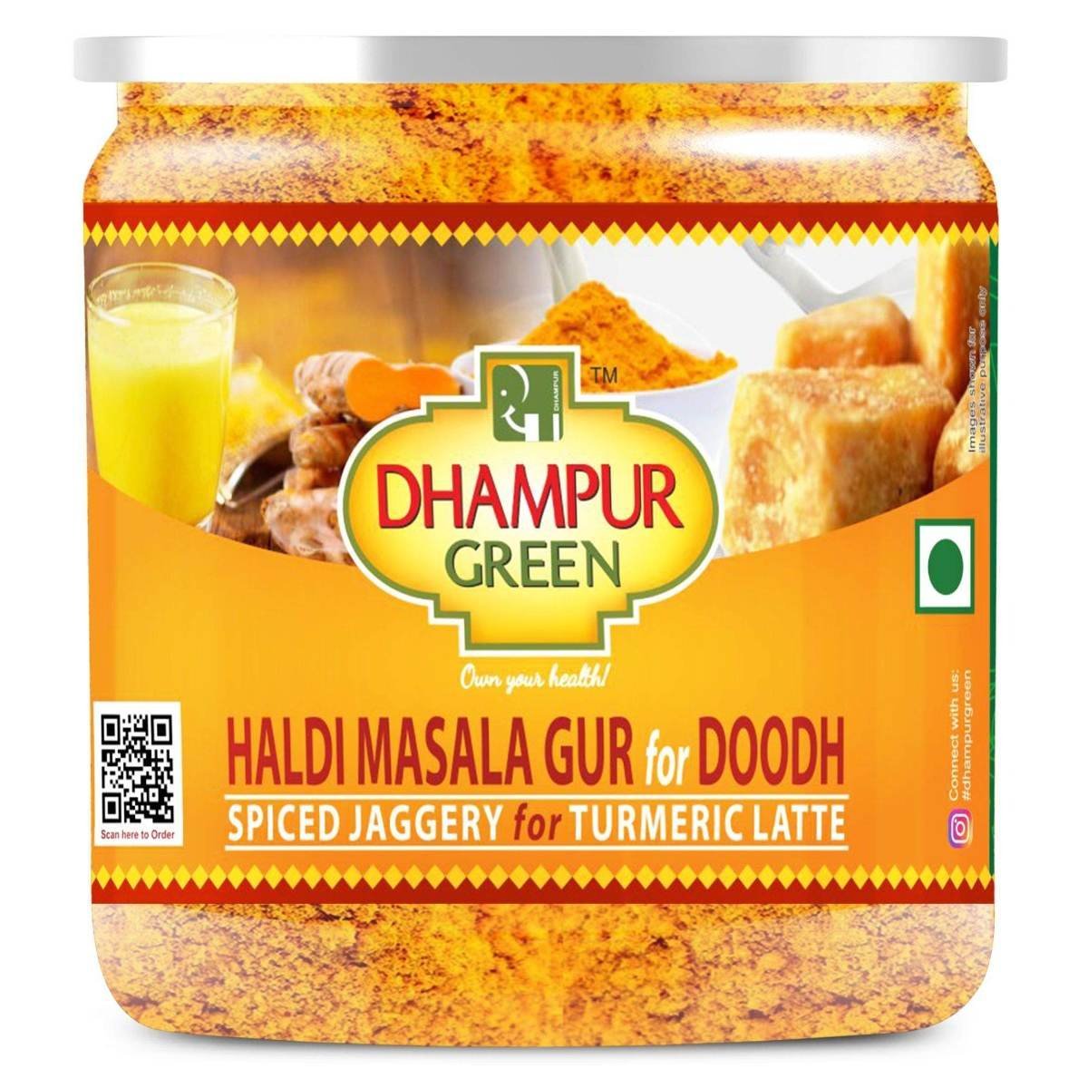 uk81aNsq9XzL.jpg Dhampure Speciality Haldi Turmeric Masala Gur, 250G | Golden Milk | Immunity Booster | Haldi Mix | Turmeric Latte | Spiced Turmeric Latte Mix | | Milk Booster- Milk Mix - Fast UK Delivery - Image 1