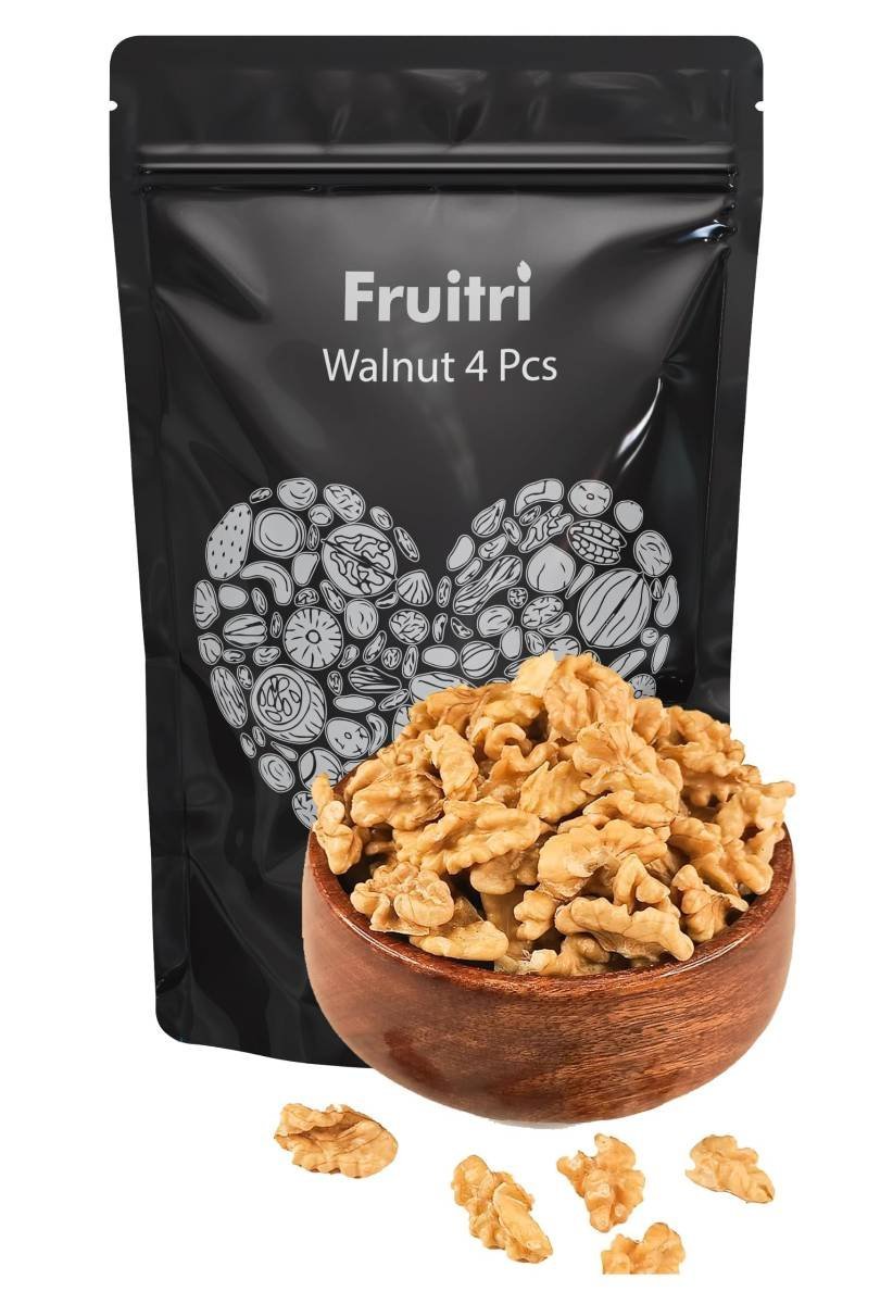 uk81c4IUTW9VL-1-1.jpg Fruitri Light Broken walnuts 1kg without shell | Akhrot Giri | No Shells, All Flavor | Perfect for Snacking & Baking | Walnut kernels dry fruit value pack - Fast UK Delivery - Image 1