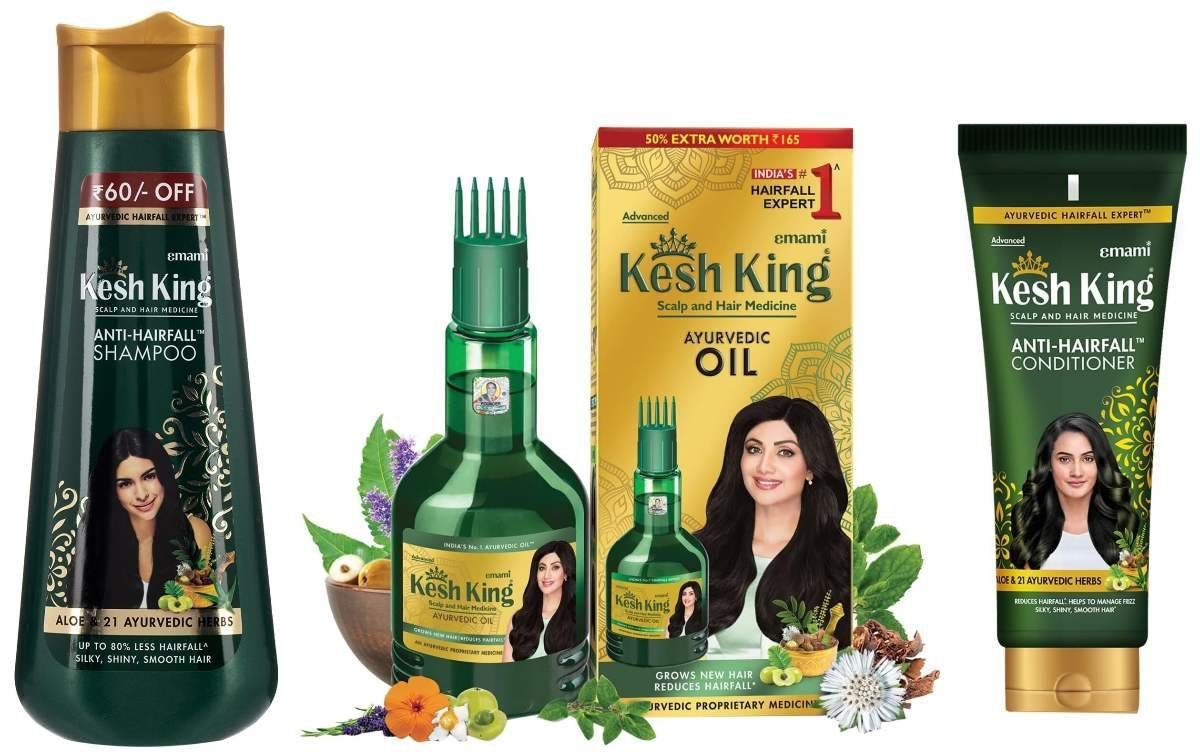 uk81cXya-7KbL-1-1.jpg Kesh King Ayurvedic Anti Hairfall Hair Oil, 300Ml With Anti Hair Fall Shampoo, 340 Ml And Hair Conditioner 200 Ml - Fast UK Delivery - Image 1