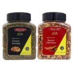 Easy Life Oregano Seasoning 230g and Roasted Chilli Flakes 200g Chefs Kitchen Combo for Cafe and Restaurants - Fast UK Delivery