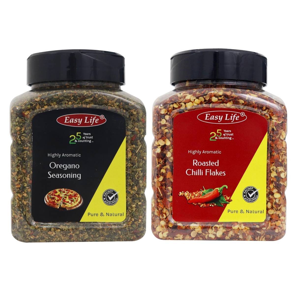 uk81cvwJVSWL-1.jpg Easy Life Oregano Seasoning 230g and Roasted Chilli Flakes 200g Chefs Kitchen Combo for Cafe and Restaurants - Fast UK Delivery - Image 1