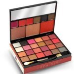 HUDA GIRL All-in-One Makeup Kit with Mirror - Includes 24 Eyeshadow Palette with Brush, 3 Eyebrow Powder, 3 Lip Gloss, 2 Applicator, Blush Contour and Highlighter Palette for Girl & Womens - Fast UK Delivery
