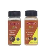 Easy Life Clove Powder Laung 65g, Cinnamon Powder 60g [Combo of Only 2 Spices Try cinnamon and clove tea for immunity boosting] - Fast UK Delivery