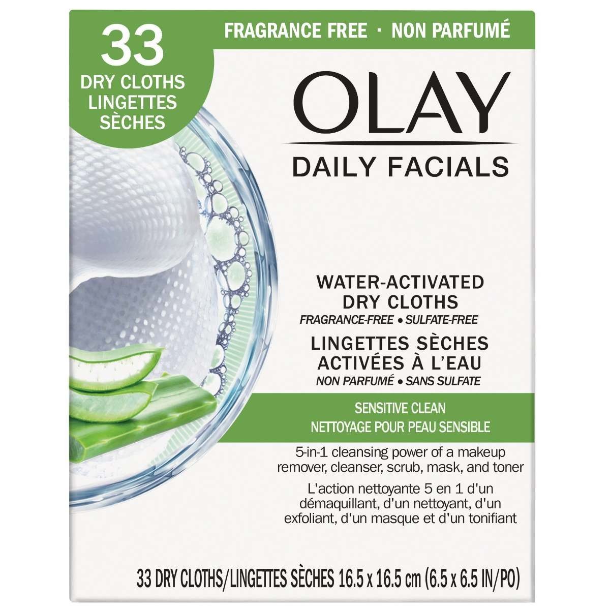 uk81hkjr0torL-1-1.jpg Olay Daily Cleansing Cloths, 33 Ea (Pack of 2) - Fast UK Delivery - Image 1