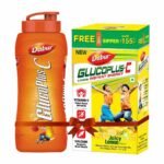 Dabur GlucoPlus C Nimbu Pani - 1 Kg Glucose Powder|Vitamin C Helps Boosts Immunity|Calcium Supports Bone Health |Replenishes Energy | Juicy & Tasty Lemon Flavour - Fast UK Delivery