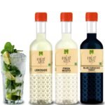 Dhampure Speciality Assorted Mocktail Syrup Mixer - Blue Curacao, Fresh Mojito & Lemonade Flavouring Syrup - 900Ml (3 X 300Ml) | Makes 12-15 Drinks Per Bottle - Fast UK Delivery