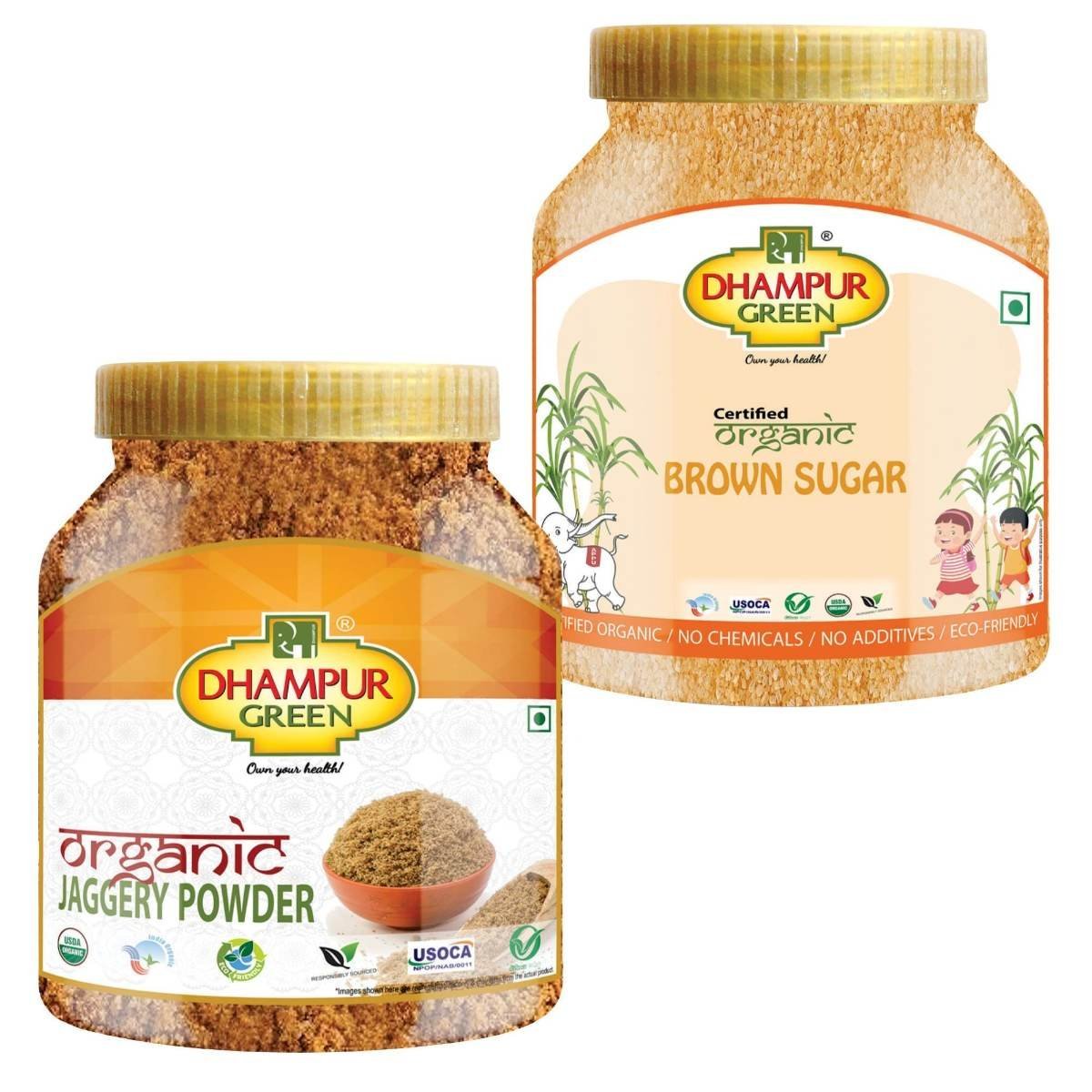 uk81jpAQuglXL.jpg Dhampure Speciality Organic Jaggery Powder And Brown Sugar, 1.6Kgs | Sulphur Less | Free From Chemical Fertilizers, Preservatives - Fast UK Delivery - Image 1