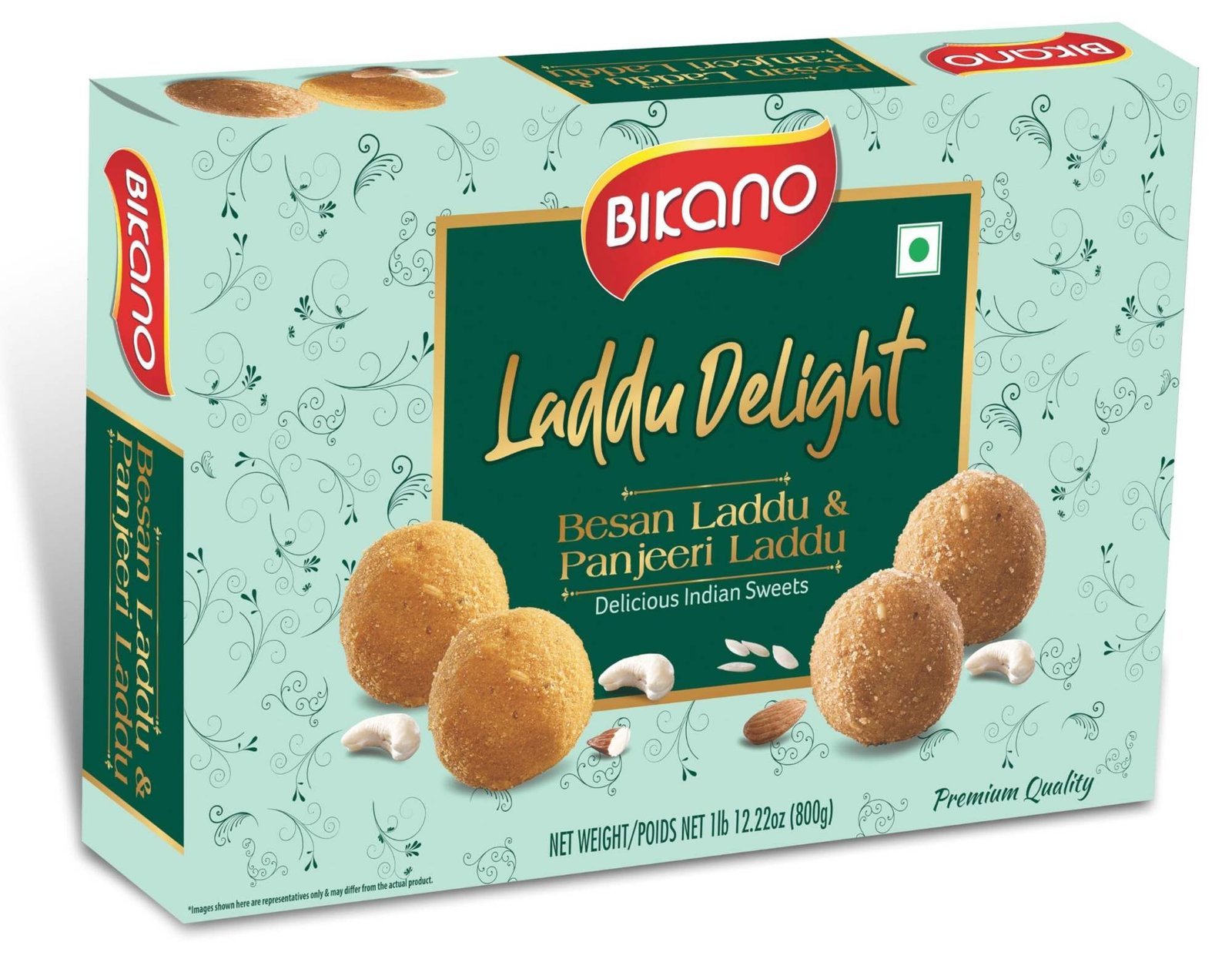 uk81k0M4W4AsL-1-1.jpg Bikano Laddu Delight 800g - Fast UK Delivery - Image 1