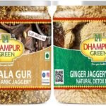 Dhampure Speciality Spiced Jaggery Powder - Masala Gur For Chai And Ginger Jaggery Powder, 550G - Fast UK Delivery