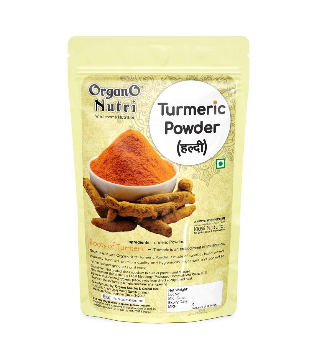 uk81kts10aGXL-1.jpg OrganoNutri Turmeric Powder | Pure Haldi Powder | Curcuma aromatica | The Golden Spice (200g) - Fast UK Delivery - Image 1