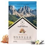 Wellbeing Nutrition Organic Vegan Plant Protein Isolate Powder | 22g Protein, 5g BCAA | Complete Amino Acid Profile | Prebiotics & 3B CFU Probiotics | No Bloating | Easy to Digest | Trace Minerals & Alkalizing Greens | French Vanilla Caramel- 500gm