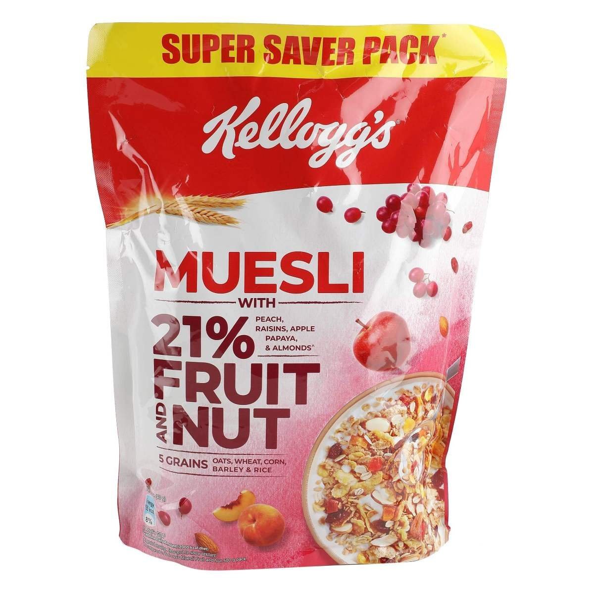 uk81nBsYeZIyL-1-1.jpg Kellogg's Muesli - Fruit & Nuts, 750g - Fast UK Delivery - Image 1