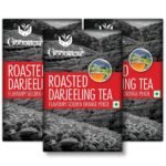GOODRICKE Roasted Darjeeling Tea - 250gm (Pack of 3) | 100% Pure & Original Long Leaf Chai | Flavoury Golden Orange Pekoe | Premium Black Loose Leaves Tea with Rich Taste & Flavor - Fast UK Delivery