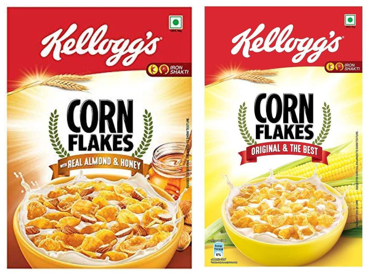 uk81oUZgeev1L-1-1.jpg Kellogg's Corn Flakes Real Almond Honey, Breakfast Cereals, 650g Pack & Corn Flakes Original, High in Iron, High in B Group Vitamins, Breakfast Cereals, 475g Pack - Fast UK Delivery - Image 1