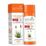 Biotique Bio Vera Aloe vera face and body Sun Lotion For Normal Skin Type SPF 75, 210ml - Fast UK Delivery