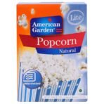American Garden Lite Natural Microwave Popcorn, 9.63 oz 273 g - Fast UK Delivery