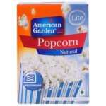 American Garden Lite Natural Microwave Popcorn, 9.63 oz 273 g - Fast UK Delivery