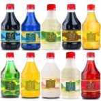Dhampure Speciality Cocktail Mocktail Syrup For Parties - Blueberry, Blue Curacao, Mojito, Fresh Mint (Pack Of 10) -3000Ml | Mocktail Mixer | No Alcoholic Mix | Flavoured Syrup - Fast UK Delivery