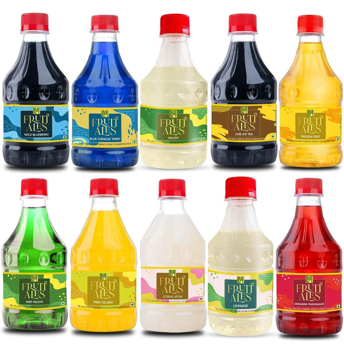 uk81pjW8UNXoL.jpg Dhampure Speciality Cocktail Mocktail Syrup For Parties - Blueberry, Blue Curacao, Mojito, Fresh Mint (Pack Of 10) -3000Ml | Mocktail Mixer | No Alcoholic Mix | Flavoured Syrup - Fast UK Delivery - Image 1