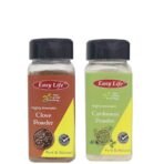 Easy Life Clove Powder 65g with Cardamom Powder 50g (Laung spices eIaichi for making great Tea - Fast UK Delivery