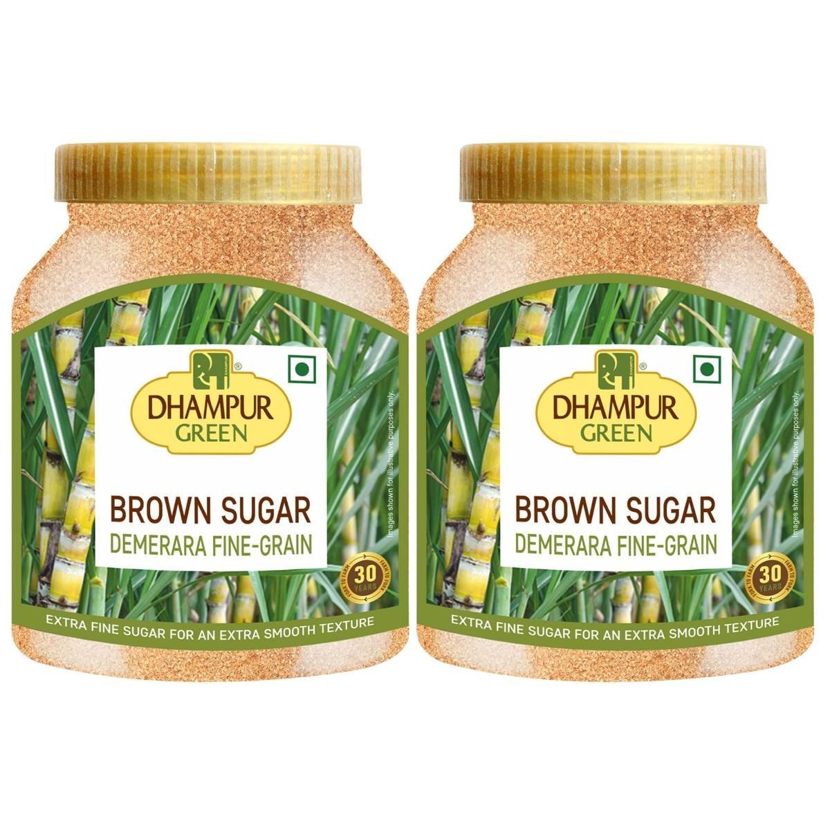 uk81rbcH5RxrL.jpg Dhampure Speciality Demerara Sugar Fine Grain, 1.6Kg (2X800Gm) | Demerara Golden Brown Sugarcane | Source Of Minerals | Healthier Substitute For White Sugar | Fine Grain Sugar - Fast UK Delivery - Image 1
