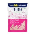 Sri Sri Tattva Rock Salt (Saindhava Lavana) - Fine Grain, Free Flow - 1kg - Fast UK Delivery